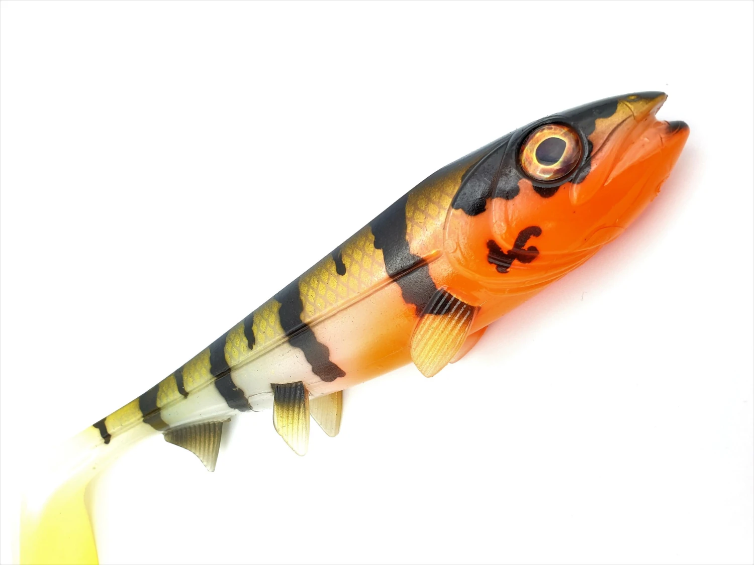 Hostagevalley Shad 14cm (25g) Red Head Perch 4 Hostagevalley Shad 14cm (25g) Red Head Perch - Afbeelding 2